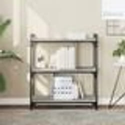 vidaXL Bibliothèque 3 niveaux sonoma gris 76x32x88cm bois d'ingénierie