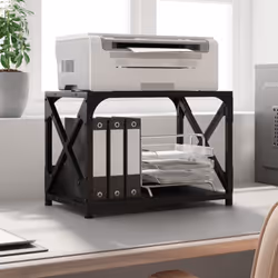 Le support d'imprimante à 2 niveaux permet de garder tout à portée de main et de rendre votre lieu de travail organisé et bie ...