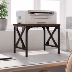 Le support d'imprimante permet de garder tout à portée de main et de rendre votre lieu de travail organisé et bien rangé. Mat ...