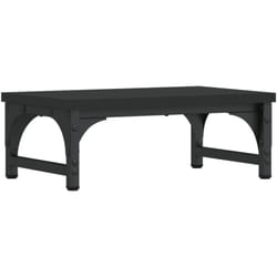 Support de moniteur noir 37x23x14 cm bois d'ingénierie Vidaxl