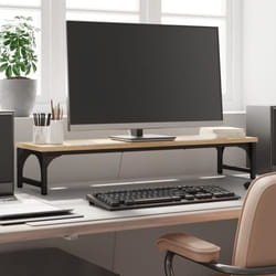 vidaXL Support de moniteur chêne sonoma 85x23x155cm bois dingénierie 834006