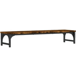Vidaxl - Support de moniteur chêne fumé 85x23x15,5 cm bois d'ingénierie