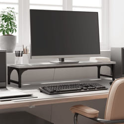 Vidaxl - Support de moniteur sonoma gris 85x23x15,5 cm bois d'ingénierie
