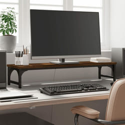 Vidaxl - Support de moniteur chêne marron 85x23x15,5cm bois d'ingénierie