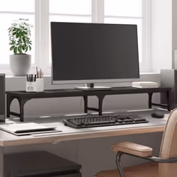 Ce support de moniteur au design minimaliste est pratique pour maintenir votre moniteur dans un endroit confortable. Matériau ...