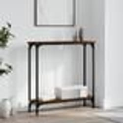 vidaXL Table console chêne marron 75x22,5x75 cm bois d'ingénierie