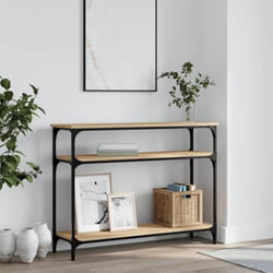 Table Console Chêne Sonoma 100x29x75 Cm Bois D'Ingénierie