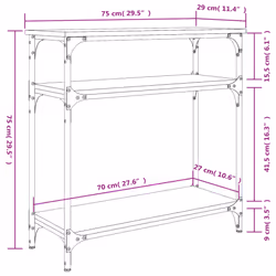 VidaXL 834037 Table à café, latérale et de salon - Vue supplémentaire 8