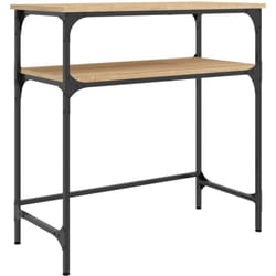Table console chêne sonoma 75x35,5x75 cm bois d'ingénierie Vidaxl