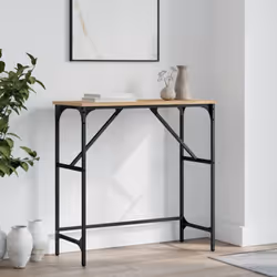 Ajoutez une touche d'élégance à votre entrée, salon ou couloir avec cette table console élégante. Matériau durable : le bois ...