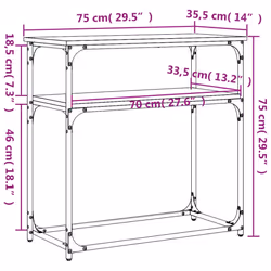 VidaXL 834073 Table à café, latérale et de salon - Vue supplémentaire 8