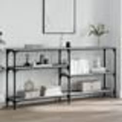 vidaXL Table console sonoma gris 160x29x75 cm bois d'ingénierie