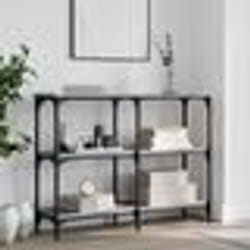 vidaXL Table console sonoma gris 100x29x75 cm bois d'ingénierie