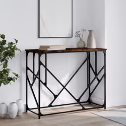 Ajoutez une touche d'élégance à votre entrée, salon ou couloir avec cette table console élégante. Matériau durable : le bois  ...