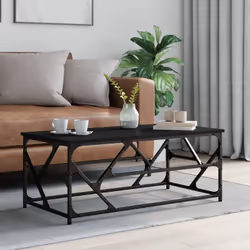 Ajoutez une touche d'élégance à votre salon avec cette élégante table basse. Matériau durable : le bois d'ingénierie est d'un ...