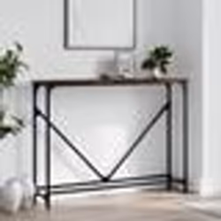 vidaXL Table console chêne fumé 102x22,5x75 cm bois d'ingénierie