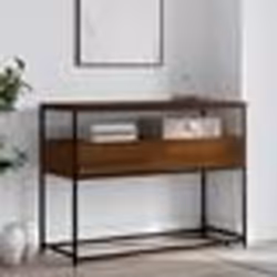 vidaXL Table console chêne marron 100x40x75 cm bois d'ingénierie