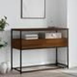 vidaXL Table console chêne marron 100x40x75 cm bois d'ingénierie