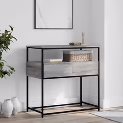Ajoutez une touche d'élégance à votre entrée, salon ou couloir avec cette table console élégante. Matériau durable : le bois  ...