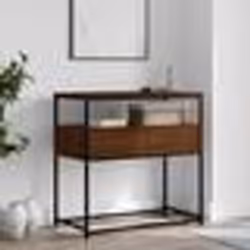 vidaXL Table console chêne marron 75x40x75 cm bois d'ingénierie