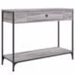 vidaXL Table console sonoma gris 100x34,5x75 cm bois d'ingénierie