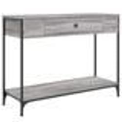 vidaXL Table console sonoma gris 100x34,5x75 cm bois d'ingénierie