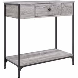 Ajoutez une touche d'élégance à votre entrée, salon ou couloir avec cette table console élégante. Matériau durable : le bois ...