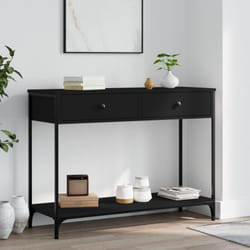 Vidaxl - Table console noir 100x34,5x75 cm bois d'ingénierie