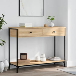 vidaXL Table console chêne sonoma 100x34,5x75 cm bois d'ingénierie
