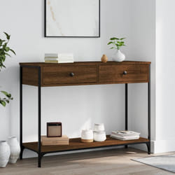 Vidaxl - Table console chêne marron 100x34,5x75 cm bois d'ingénierie