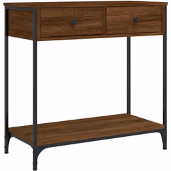 Ajoutez une touche d'élégance à votre entrée, salon ou couloir avec cette table console élégante. Matériau durable : le bois ...