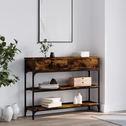 Ajoutez une touche d'élégance à votre entrée, salon ou couloir avec cette table console élégante. Matériau durable : le bois  ...