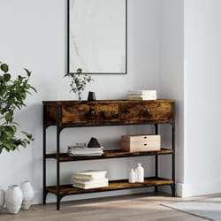 Vidaxl - Table console chêne fumé 100x25x75 cm bois d'ingénierie
