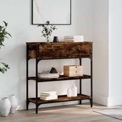 Vidaxl - Table console chêne fumé 72,5x25x75 cm bois d'ingénierie