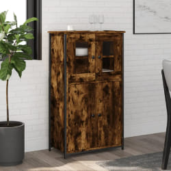 vidaXL Buffet haut chêne fumé