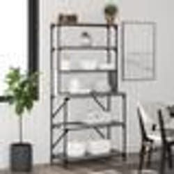 vidaXL Support de boulanger à 6 niveaux sonoma gris 90x40x180 cm
