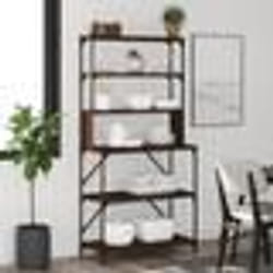 vidaXL Support de boulanger à 6 niveaux chêne marron 90x40x180 cm