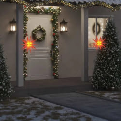vidaXL Lumière de Noël pliable LED - Rouge 57 cm