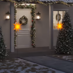 Créez une ambiance festive autour de votre maison pendant Noël avec cette lumière de Noël ! Fonction de minuterie : l'ornemen ...