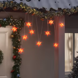 Créez une ambiance festive autour de votre maison pendant Noël avec cette lumière de Noël ! Fonction de minuterie : l'ornemen ...