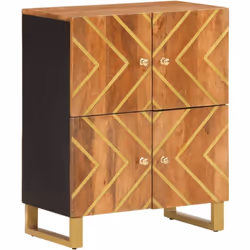 Cette armoire latérale, au look intemporel, est conçu pour être un excellent complément à votre intérieur. Bois de manguier m ...