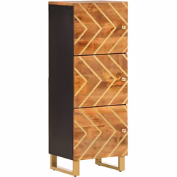 Ce buffet haut classique est conçu pour être un ajout décoratif et pratique à votre maison. Bois de manguier massif : le bois ...