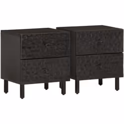 Ces tables de chevet au design élégant sont un supplément intemporel à votre décoration intérieure. Bois de manguier massif : ...