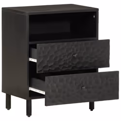 VidaXL 356829 Table de nuit et table de chevet Noir