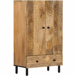 Ce buffet haut classique est conçu pour être un ajout décoratif et pratique à votre maison. Bois de manguier massif : le bois ...
