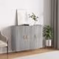 vidaXL Buffet sonoma gris 90x34x80 cm bois d'ingénierie