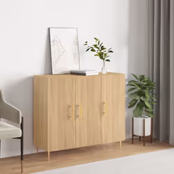 Ce buffet moderne, au look intemporel, est conçu pour être un excellent supplément à votre maison. Matériau durable : le bois ...