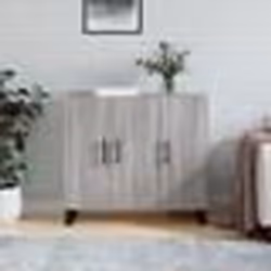 vidaXL Buffet sonoma gris 90x34x80 cm bois d'ingénierie
