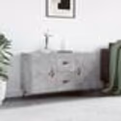 vidaXL Buffet gris béton 100x36x60 cm bois d'ingénierie