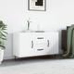 vidaXL Buffet blanc 100x36x60 cm bois d'ingénierie